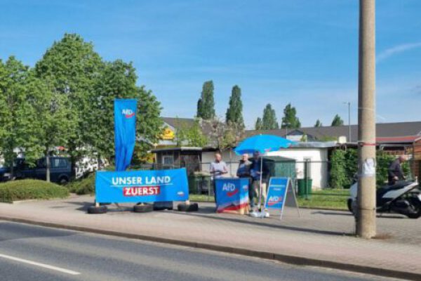 AfD Infostand Matthias Rentzsch